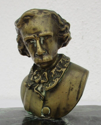 Sculpture bronze buste - , homme