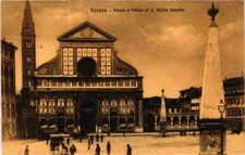 CPA AK Firenze Piazza e Chiesa di S.Maria Novella ITALY (592191)
