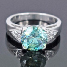 5 CT Bleu Traitée Diamant