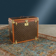 Louis Vuitton Malle de Voyage Personnalisées Vintage Paris Années 40 Original