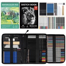 Ensemble de matériel de dessin et de croquis 76 - Crayons de Dessin Professio...