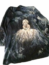 Robe-veste Jean Tie And Dye Personnalisée Marilyn Monroe