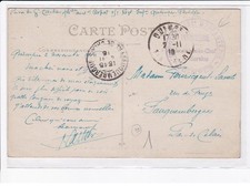 CACHET: dépôt 151e d'infanterie, infirmerie, médecin chef du service, quimper