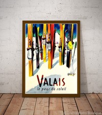 Valais Vintage Ski affiche