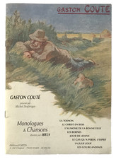 COUTÉ Gaston. Monologues &