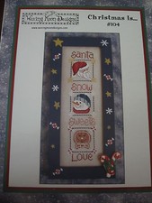 grille point de croix Waxing Moon Designs "christmas is..." noël