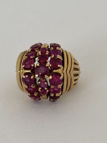 7732 bague dôme vintage - 7732-,