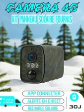 CAMERA 4G CAMOUFLE Avec Kit Panneau Solaire 30 000 MAh