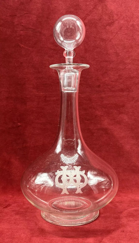Clichy wine crystal decanter - clichy,