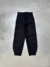 Vintage french black moleskin carpenter largeot trousers W30 L30 NOS 1960