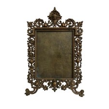 Cadre photo ancien en bronze a