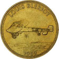 France, Jeton, Collection Shell, Louis Blériot, Bronze-aluminium, SUP