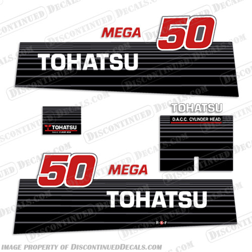 Fits tohatsu 50hp - 50hp, decal