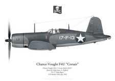 Print F4U Corsair, Lt James