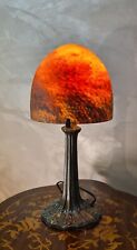lampe champignon pate de verre