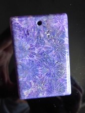 Pendentif rectangle en corail