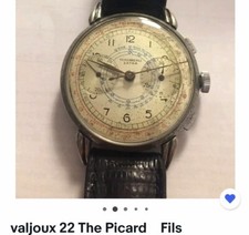 TH.PICARD FILS EXTRA-1940 -Roue A Colonnes-Valjoux 22-OVERSIZE (38 MM) EXTRA 