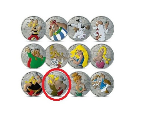 Mini médaille asterix - mini-médaille,