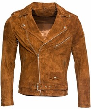 Veste de moto homme en cuir