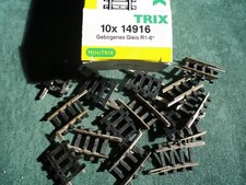 MINITRIX N, RAIL COURBE 4916 R1 6° TRAIN ELECTRIQUE maillechort