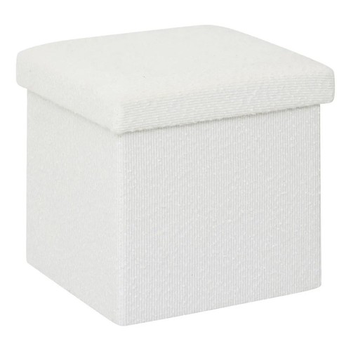 Pouf coffre pliable bouclette - pouf,