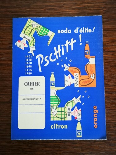 Ancien protège cahier pschitt - protège,