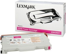 Cartouche original Lexmark 20K0501 C510 510dn 510dtn 510n 510tn Magenta/Rouge