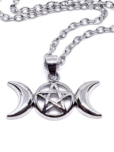 Collier pendentif triple - , phase