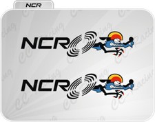 2 Autocollants Écussons NCR