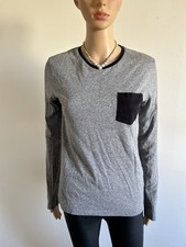 Haut gris et noir à manches longues Bizzbee taille XS TBE