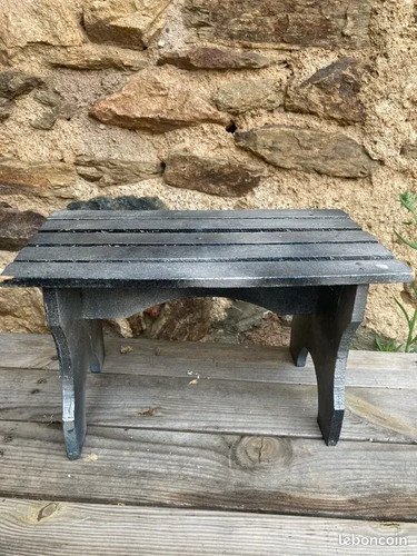 Tabouret bois vintage - en,