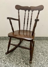 Chaise à bascule enfant bois