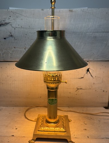 Vintage brass table lamp - brass,
