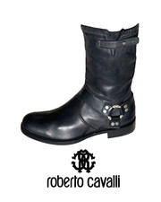Bottes cuir homme Roberto Cavalli taille 44 noires