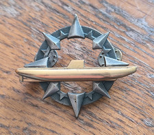 Insigne Marine Brevet Élémentaire Sous Marinier  /  Dos Plat Sans Nom   /++94