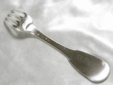 ?? ARGENT MASSIF POINCON VIELLARD ANCIEN COUVERT FOURCHETTE UNI PLAT