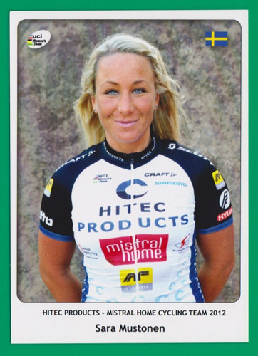 Cyclisme carte cycliste sara - carte,