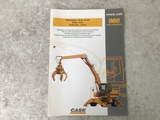 CASE POCLAIN pelle sur pneus 988 P4A brochure document publicitaire d époque 