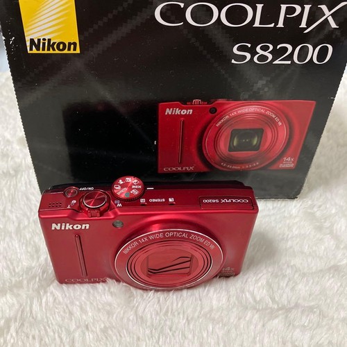 Nikon coolpix s8200 rouge avec - coolpix,
