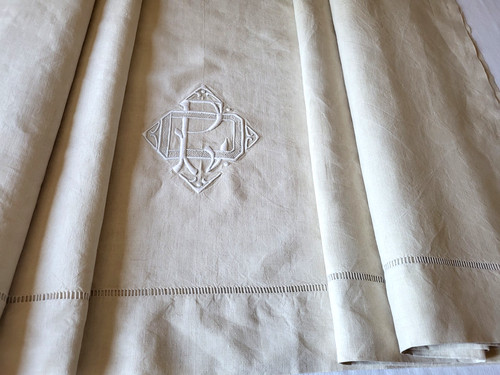 N33 ancien drap lin - n33, en