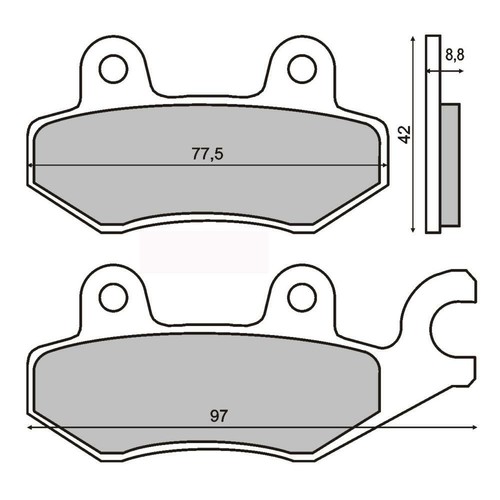 Brake pads kymco dink - brake,