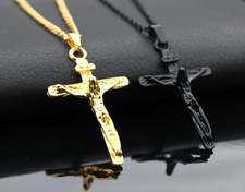 Collier avec croix chaine - avec,
