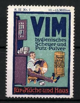Marque publicitaire vim poudre - publicitaire,