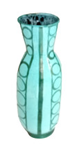 Vase céramique faience verte