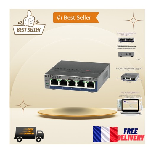 Switch ethernet netgear gs105e - netgear,