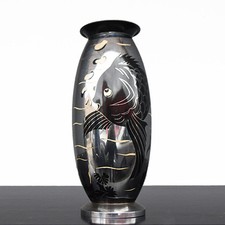 lampe en dinanderie Art déco