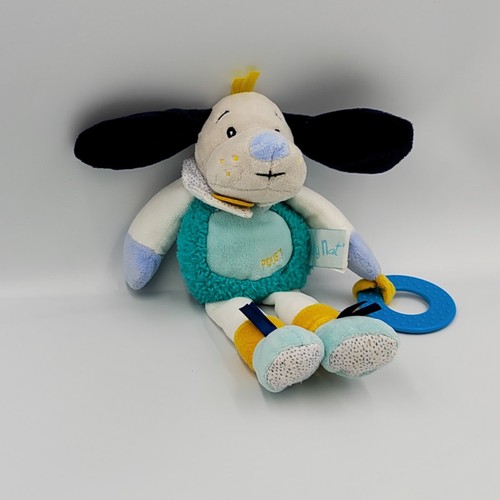 Doudou chien bleu - , vert