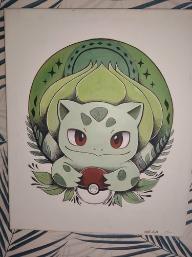 Bulbasaur pokemon canvas wall - bulbasaur,