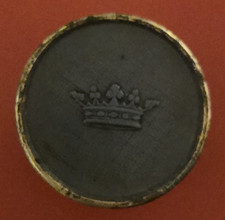 Bouton de livrée couronne marquis plastine JBM Maison Belle jardinière 24,35mm