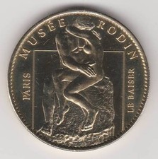 2010 COIN JETON MEDAILLE SOUVENIR A-B -- 75 007 MUSEE RODIN PARIS LE BAISER
